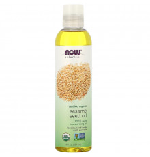 Now Foods Now Solutions Sesame Seed Oil Certified Organic 8 fl oz (237 ml)