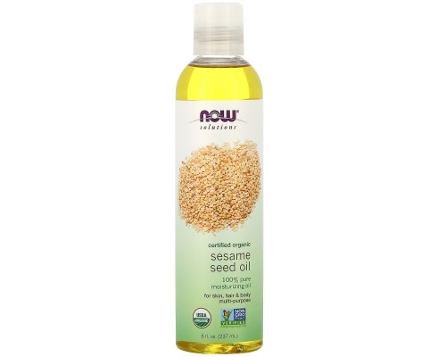 Now Foods Now Solutions Sesame Seed Oil Certified Organic 8 fl oz (237 ml) Now Foods Now Solutions Sesame Seed Oil Certified Organic 8 fl oz (237 ml)
