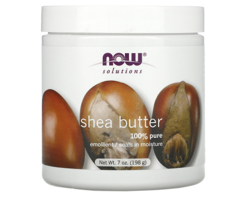 Now Foods Solutions Масло ши, для увлажнения и питания кожи, 7 жидких унций (207 мл)