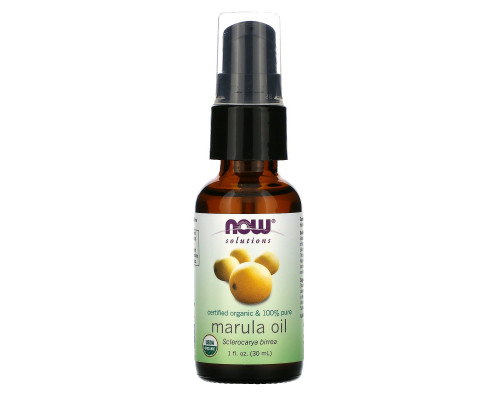 Now Foods, Solutions, Certified Organic & 100% Pure Marula Oil, 1 fl oz (30 ml) Now Foods, Solutions, Certified Organic & 100% Pure Marula Oil, 1 fl oz (30 ml)