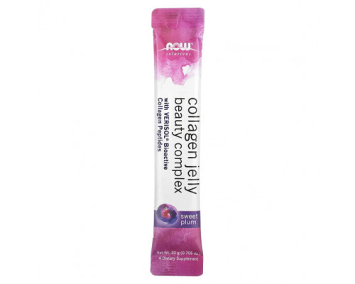 Для мышц и суставов NOW Foods, Solutions, Collagen Jelly Beauty Complex, сладкая слива, 10 желейных палочек, 20 г (0,705 унции) Для мышц и суставов NOW Foods, Solutions, Collagen Jelly Beauty Complex, сладкая слива, 10 желейных палочек, 20 г (0,705 унции)