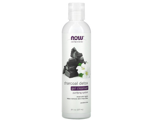 Now Foods, Solutions, Charcoal Detox Gel Cleanser, 8 fl oz (237 ml) Now Foods, Solutions, Charcoal Detox Gel Cleanser, 8 fl oz (237 ml)