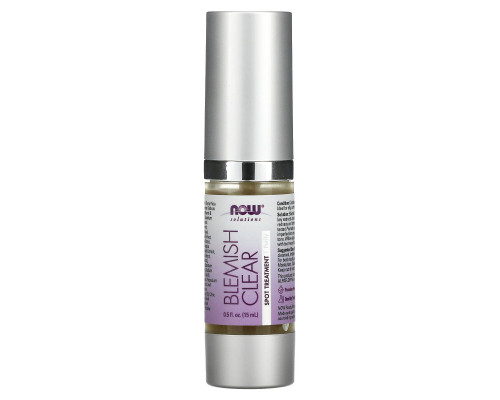Now Foods, Solutions, Blemish Clear, Spot Treatment, Purify, 0.5 fl oz (15 ml) Now Foods, Solutions, Blemish Clear, Spot Treatment, Purify, 0.5 fl oz (15 ml)