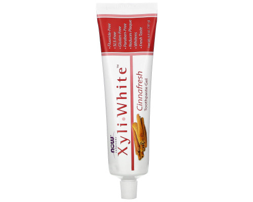 Now Foods Освежающая зубная гель-паста cо вкусом корицы Xyliwhite 181 г Now Foods Освежающая зубная гель-паста cо вкусом корицы Xyliwhite 181 г