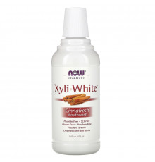 Now Foods Ополаскиватель для полости рта XyliWhite Свежесть корицы 16 жидких унций (473 мл)