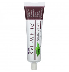 Now Foods Xyliwhite Toothpaste Gel Neem & Tea Tree w/ Mint Flavor 6.4 oz (181 g)