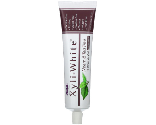 Now Foods Xyliwhite Toothpaste Gel Neem & Tea Tree w/ Mint Flavor 6.4 oz (181 g) Now Foods Xyliwhite Toothpaste Gel Neem & Tea Tree w/ Mint Flavor 6.4 oz (181 g)
