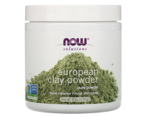 Now Foods Solutions Порошок европейской глины 6 унций (170 г) Now Foods Solutions Порошок европейской глины 6 унций (170 г)