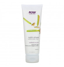 Now Foods Solutions Nutri-Shave натуральный крем для бритья 8 жидких унций (237 мл)