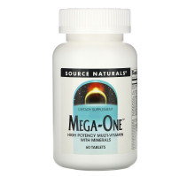 Source Naturals, Mega-One, Высокоэффективные мультивитамины и минералы, 60 таблеток