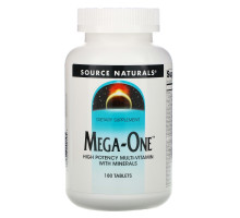 Source Naturals, Mega-One, Высокоэффективные мультивитамины и минералы, 180 таблеток