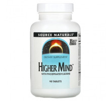 Улучшение памяти и работы мозга Source Naturals, Higher Mind, 90 таблеток