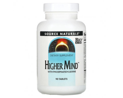 Улучшение памяти и работы мозга Source Naturals, Higher Mind, 90 таблеток Улучшение памяти и работы мозга Source Naturals, Higher Mind, 90 таблеток
