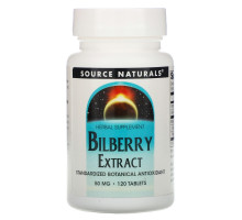 Source Naturals, Экстракт черники, 50 мг, 120 таблеток