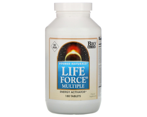 Source Naturals, Жизненная сила, без железа, 180 таблеток Source Naturals, Жизненная сила, без железа, 180 таблеток