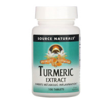 Source Naturals, Экстракт куркумы, 100 таблеток