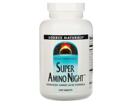Source Naturals, Super Amino Night, 240 таблеток Source Naturals, Super Amino Night, 240 таблеток