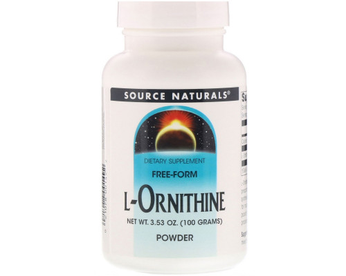 Source Naturals, L-орнитин, в форме порошка, 3,53 унции (100 г) Source Naturals, L-орнитин, в форме порошка, 3,53 унции (100 г)