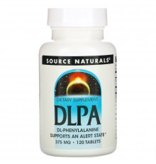 Source Naturals, DLPA, 375 мг, 120 таблеток