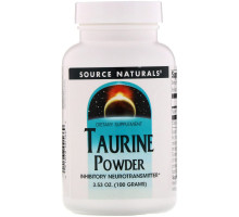 Source Naturals, Порошок таурина, 3.53 унций (100 г)