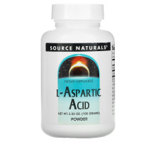 Source Naturals, L-аспарагиновая кислота, порошковая форма, 3.53 унций (100 г)