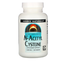 Source Naturals, N-ацетил цистеин, 1000 мг, 120 таблеток