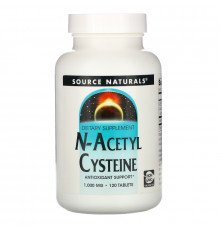 Source Naturals, N-ацетил цистеин, 1000 мг, 120 таблеток