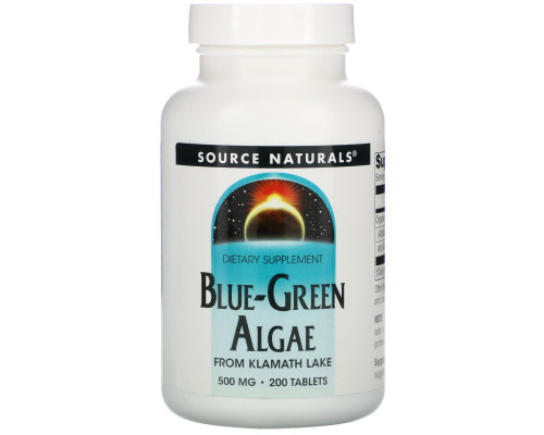 Source Naturals, Сине-зеленая водоросль, 200 таблеток Source Naturals, Сине-зеленая водоросль, 200 таблеток