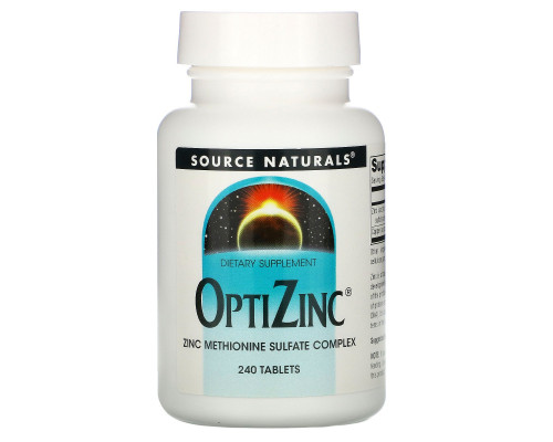 Source Naturals, OptiZinc, 240 таблеток Source Naturals, OptiZinc, 240 таблеток