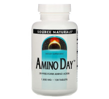 Source Naturals, Amino Day, 1,000 мг, 120 таблеток