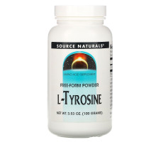 Source Naturals, L-тирозин, порошок произвольной формы, 3.53 унций (100 г)