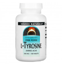 Source Naturals, L-Тирозин, 500 мг, 100 таблеток