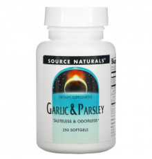 Source Naturals, Чеснок и петрушка, 250 гелевых капсул
