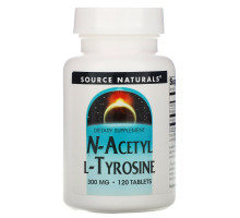 Source Naturals, N-ацетил L-тирозин, 300 мг, 120 таблеток