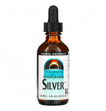 Source Naturals, Коллоидное серебро Ultra, 10 ЧНМ, 2 жидких унции (59,14 мл)