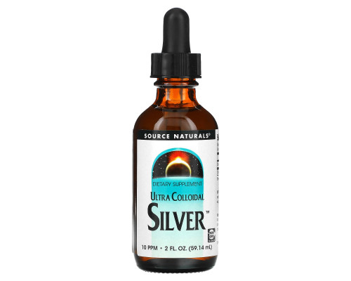 Source Naturals, Коллоидное серебро Ultra, 10 ЧНМ, 2 жидких унции (59,14 мл) Source Naturals, Коллоидное серебро Ultra, 10 ЧНМ, 2 жидких унции (59,14 мл)