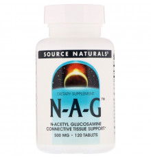 Source Naturals, N-A-G, 500 мг, 120 таблеток