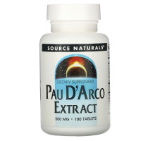 Source Naturals, Экстракт По д'Арко, 500 мг 100 таблеток