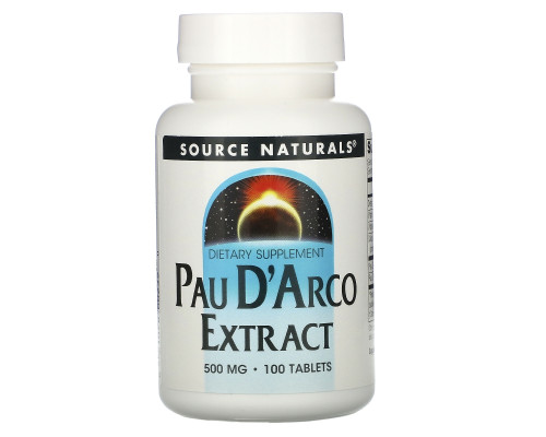 Source Naturals, Экстракт По д'Арко, 500 мг 100 таблеток Source Naturals, Экстракт По д'Арко, 500 мг 100 таблеток