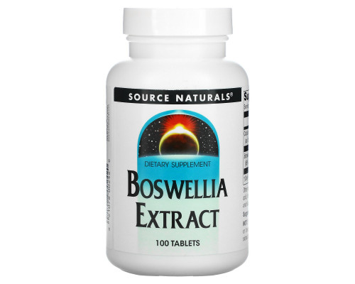 Source Naturals, Экстракт босвеллии, 100 таблеток Source Naturals, Экстракт босвеллии, 100 таблеток