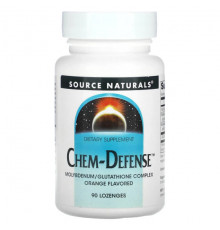 Минералы и микроэлементы Source Naturals, Chem-Defense, апельсин`` 90 пастилок