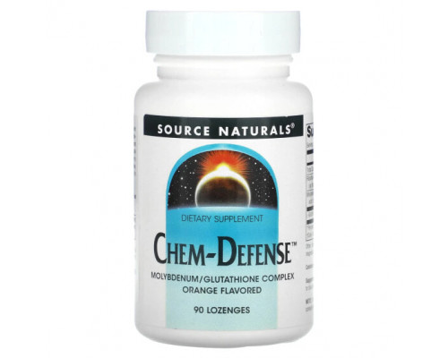 Минералы и микроэлементы Source Naturals, Chem-Defense, апельсин`` 90 пастилок Минералы и микроэлементы Source Naturals, Chem-Defense, апельсин`` 90 пастилок