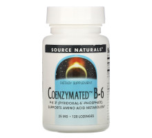 Source Naturals, Витамин B-6 с коферментами, 25 мг под язык, 120 таблеток
