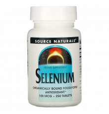 Source Naturals, Селен, 100 мкг, 250 таблеток