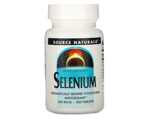 Source Naturals, Селен, 100 мкг, 250 таблеток Source Naturals, Селен, 100 мкг, 250 таблеток