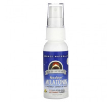 БАДы Source Naturals, Sleep Science, NutraSpray, мелатонин, апельсиновый вкус, 1,5 мг, 59,14 мл (2 жидк. Унции)