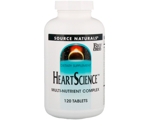 Source Naturals, Heart Science, комплекс мультинутриентов, 120 таблеток