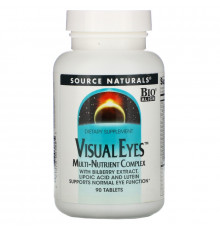 Source Naturals, Visual Eyes, мульти-питательный комплекс, 90 таблеток