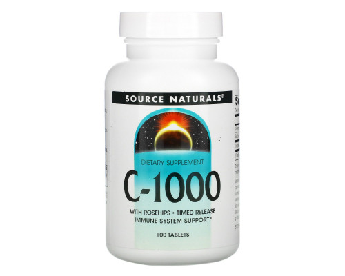Source Naturals, C-1000, 100 таблеток Source Naturals, C-1000, 100 таблеток