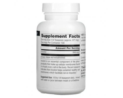 Витамины группы B Source Naturals, Чистый инозит в порошке, 113,4 г (4 унции) Витамины группы B Source Naturals, Чистый инозит в порошке, 113,4 г (4 унции)